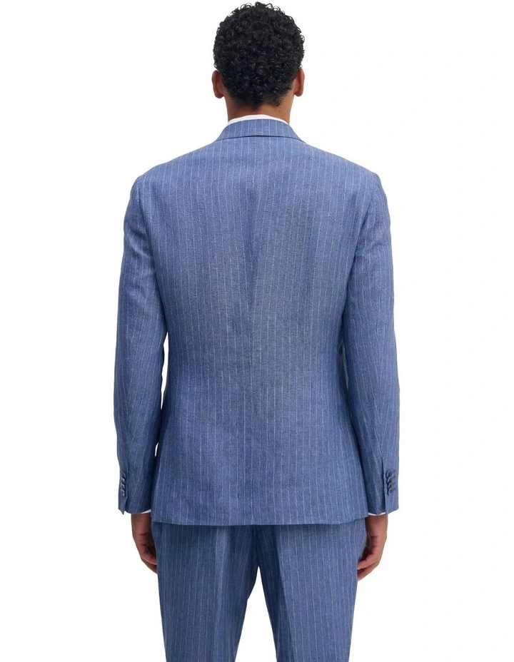 Hardy Double Breast Suit Jacket in Blue image 5