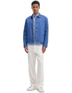 James Stretch Cotton Jacket in Blue