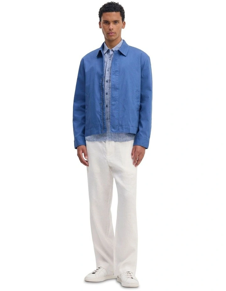 James Stretch Cotton Jacket in Blue image 1