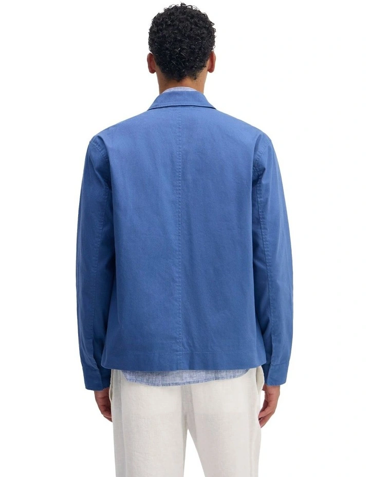 James Stretch Cotton Jacket in Blue image 2