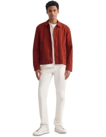 James Stretch Cotton Jacket in Ocher