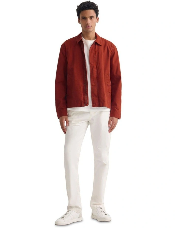 James Stretch Cotton Jacket in Ocher image 1