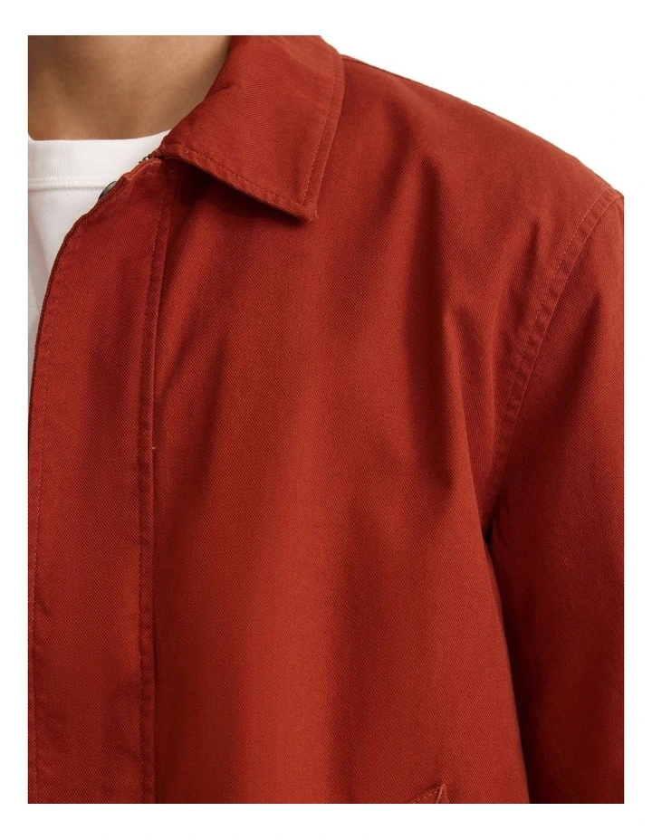 James Stretch Cotton Jacket in Ocher image 6