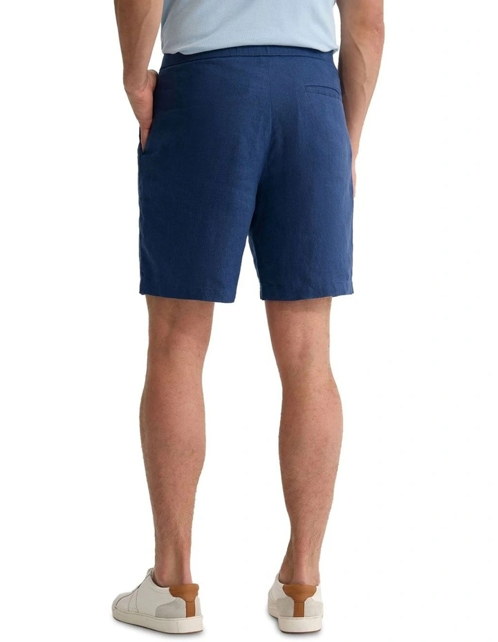 Harley Linen Shorts in Navy image 2