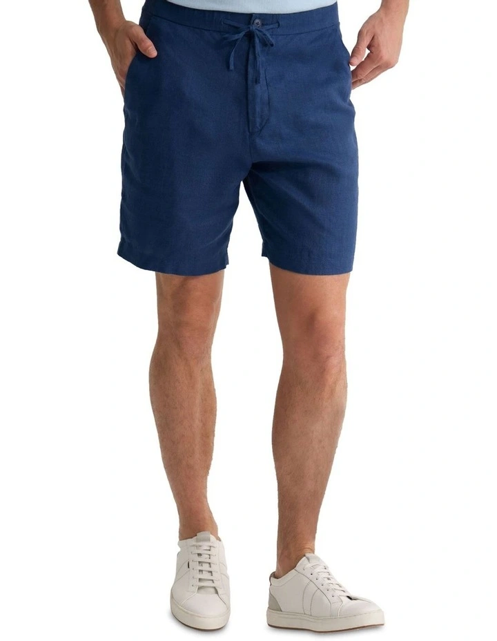 Harley Linen Shorts in Navy image 4