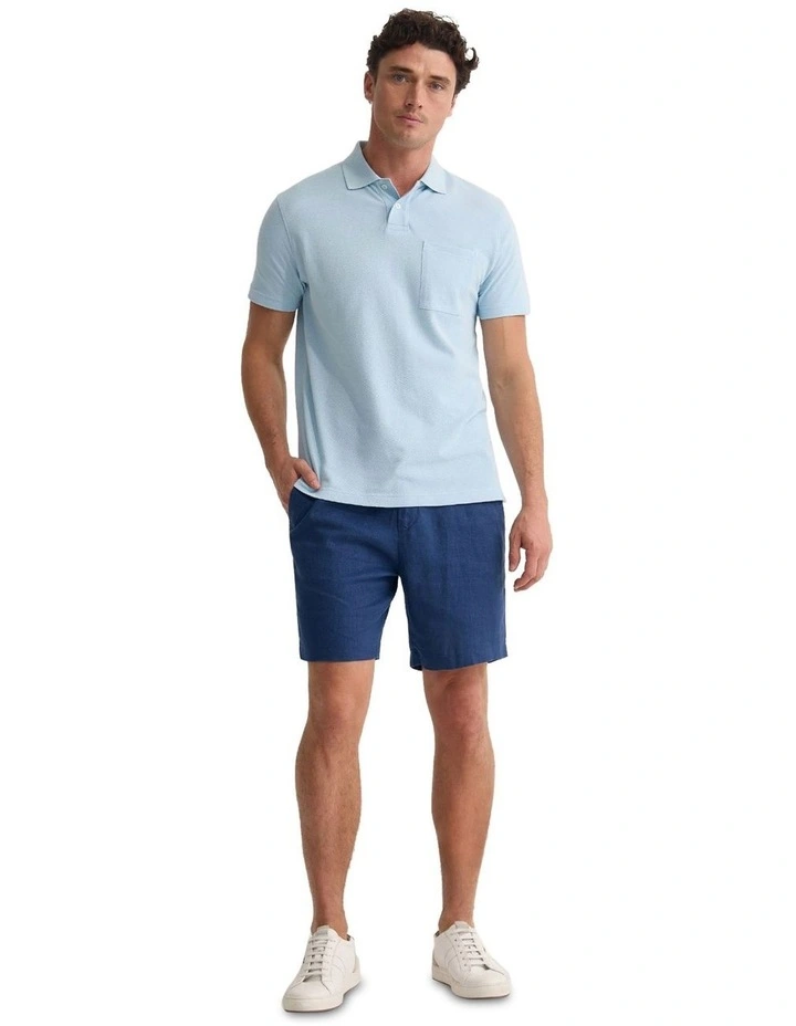 Harley Linen Shorts in Navy image 5
