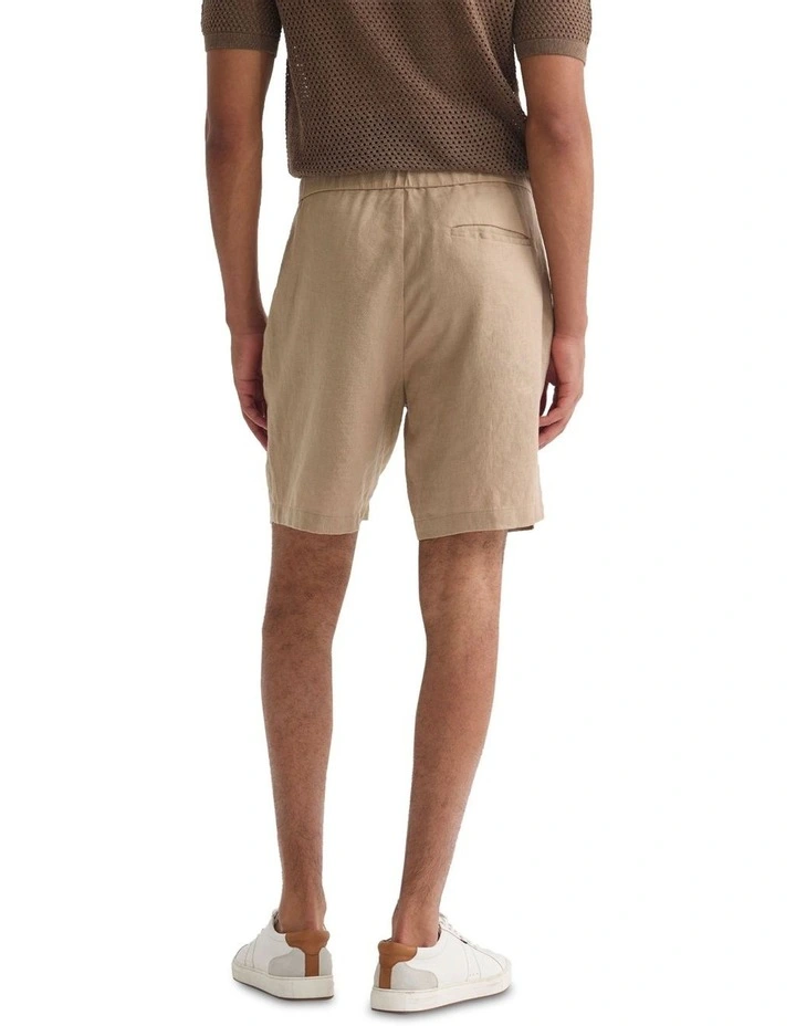 Harley Linen Shorts in Sand image 2