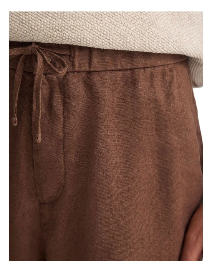 Harley Linen Shorts in Mocha image 6