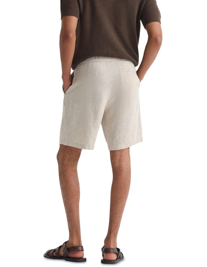 Harley Linen Shorts in Oat image 2