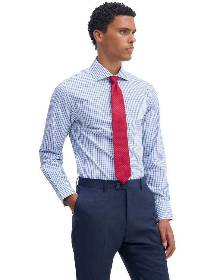 Trafalgar Slim Fit Shirt in Blue image 3
