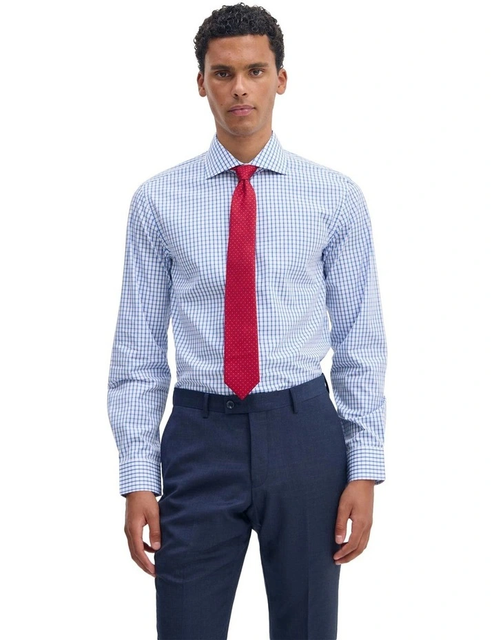 Trafalgar Slim Fit Shirt in Blue image 5