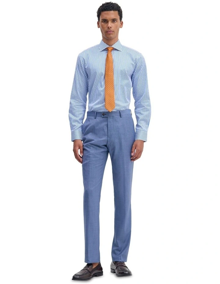Regent Stripe Shirt in Bright Blue image 1