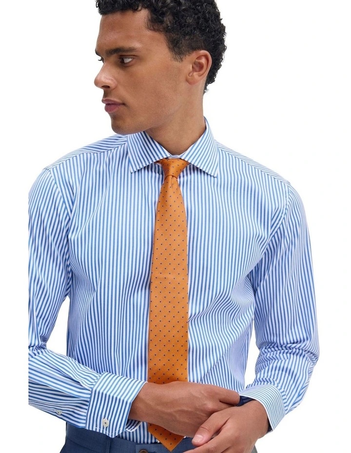 Regent Stripe Shirt in Bright Blue image 2
