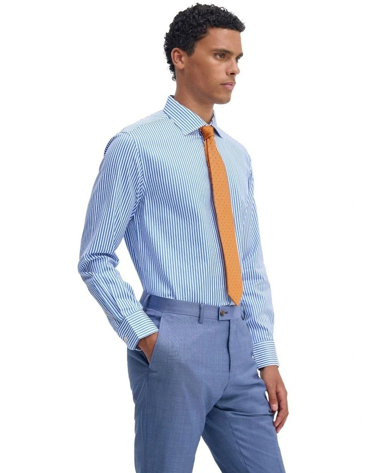 Regent Stripe Shirt in Bright Blue image 3