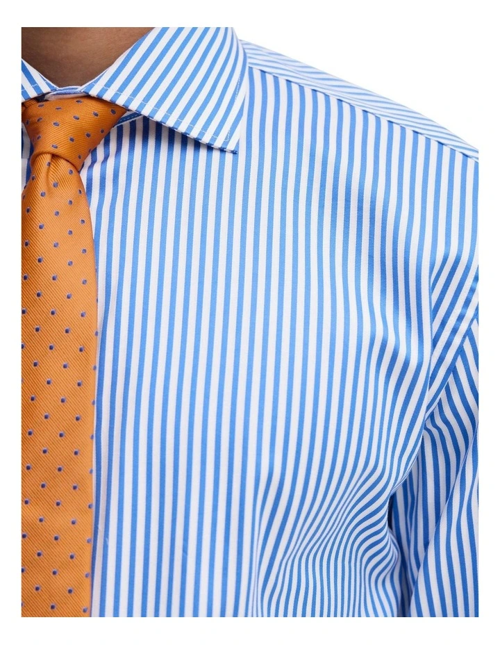 Regent Stripe Shirt in Bright Blue image 6