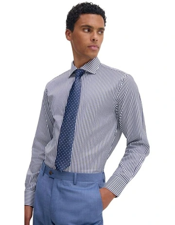 Regent Stripe Shirt in Navy