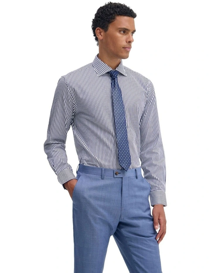 Regent Stripe Shirt in Navy image 3