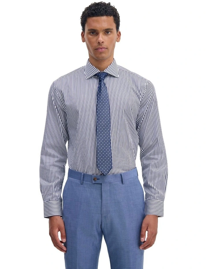Regent Stripe Shirt in Navy image 5