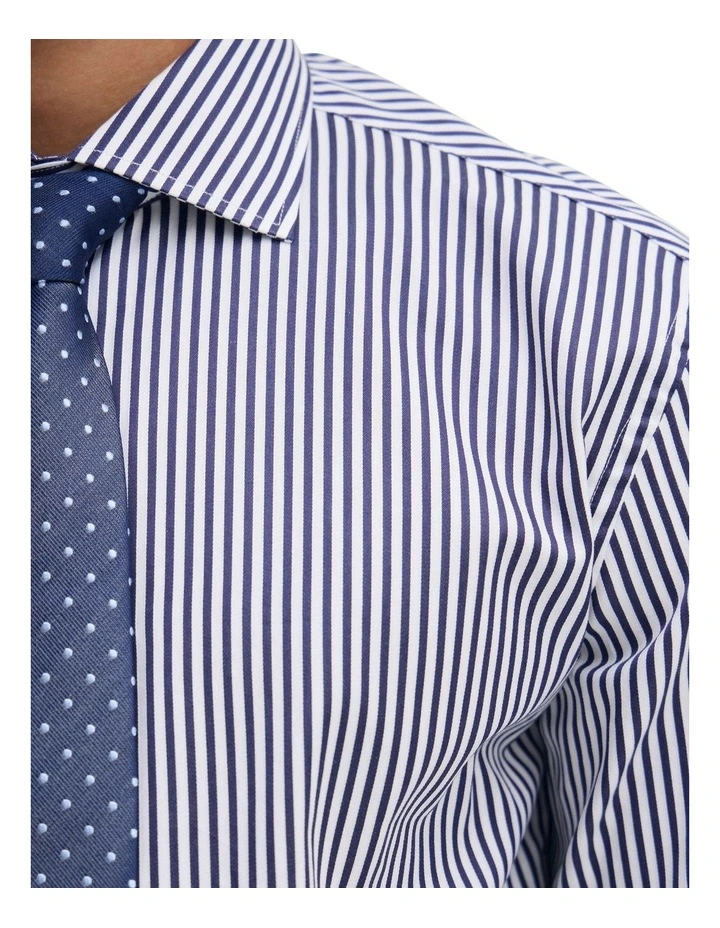 Regent Stripe Shirt in Navy image 6