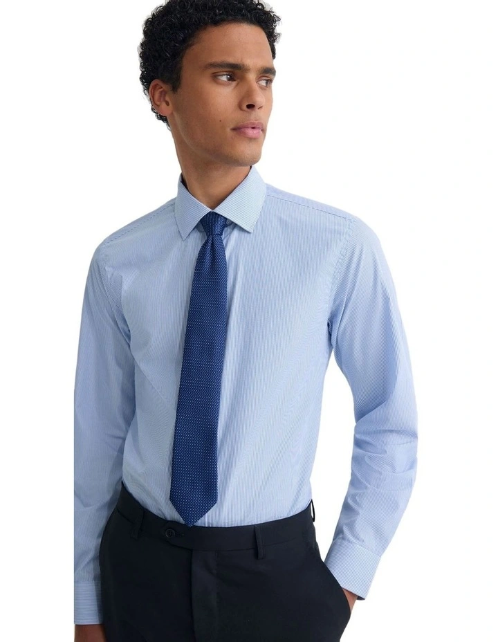 Beckton Stripe Shirt in Blue image 5