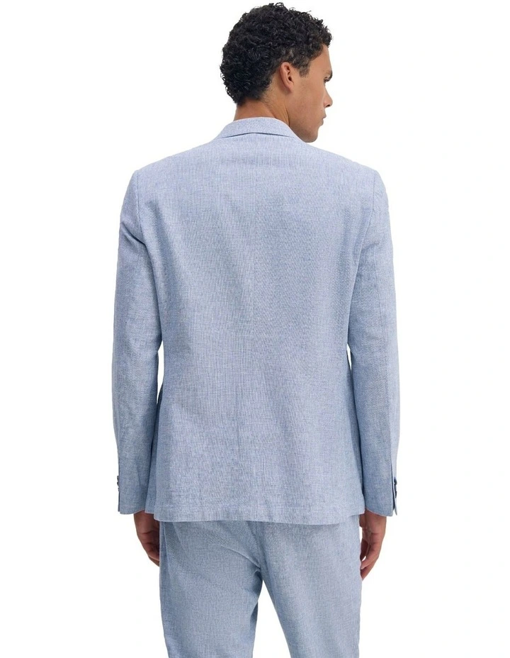 Milton Linen Blend Blazer in Sky Blue image 2