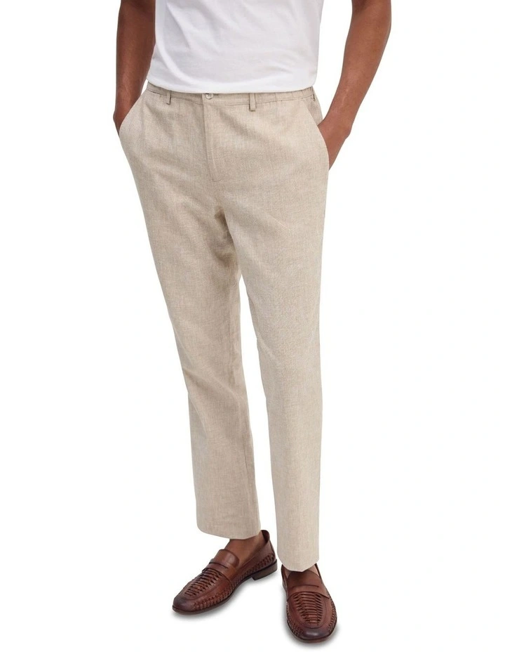 Benjamin Relaxed Trousers in Natural image 4