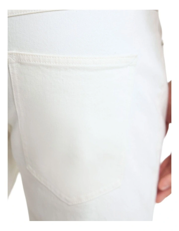 Austin Denim Jeans in Ecru image 6