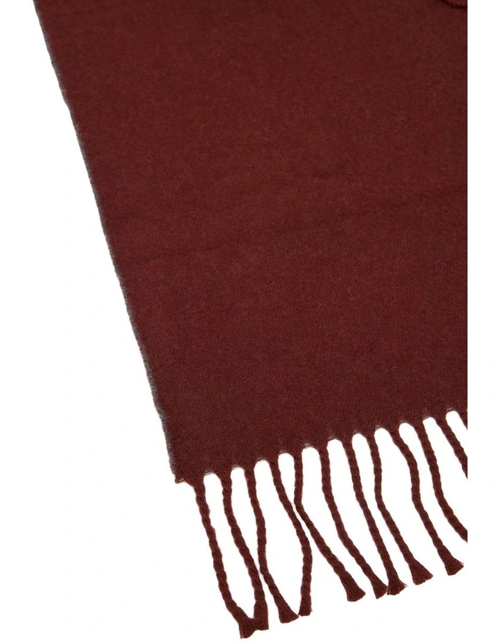 Koen Wool Scarf in Brown image 2