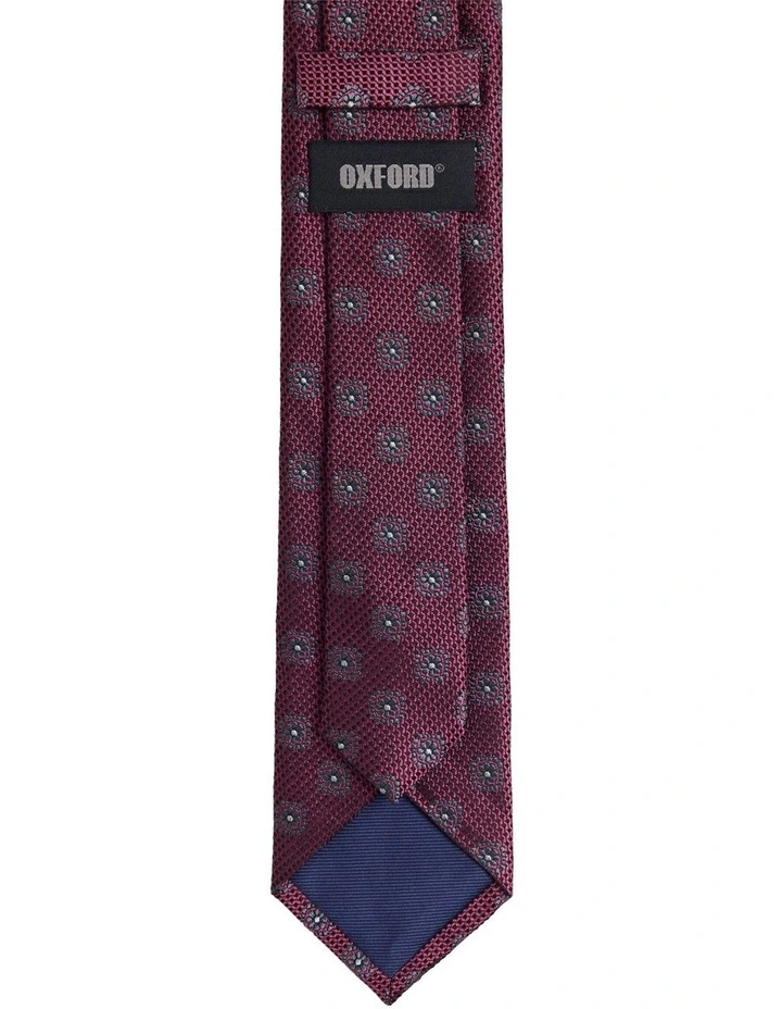 Rosetta Silk Tie 7cm in Rose image 3