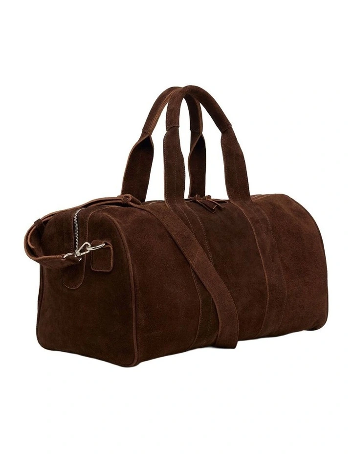 Miles Suede Weekender Bag in Hikory image 2