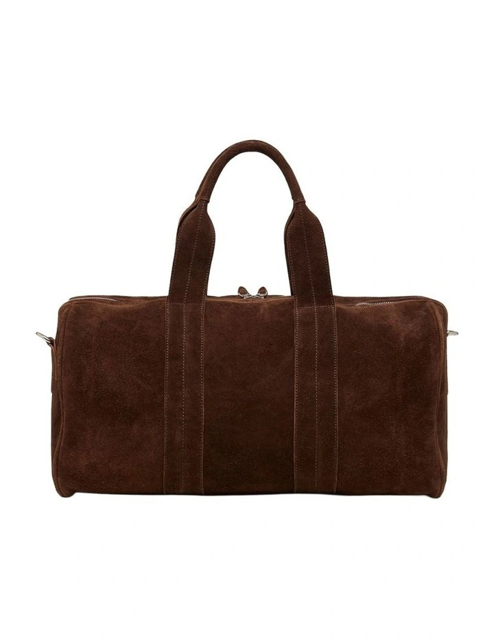 Miles Suede Weekender Bag in Hikory image 3