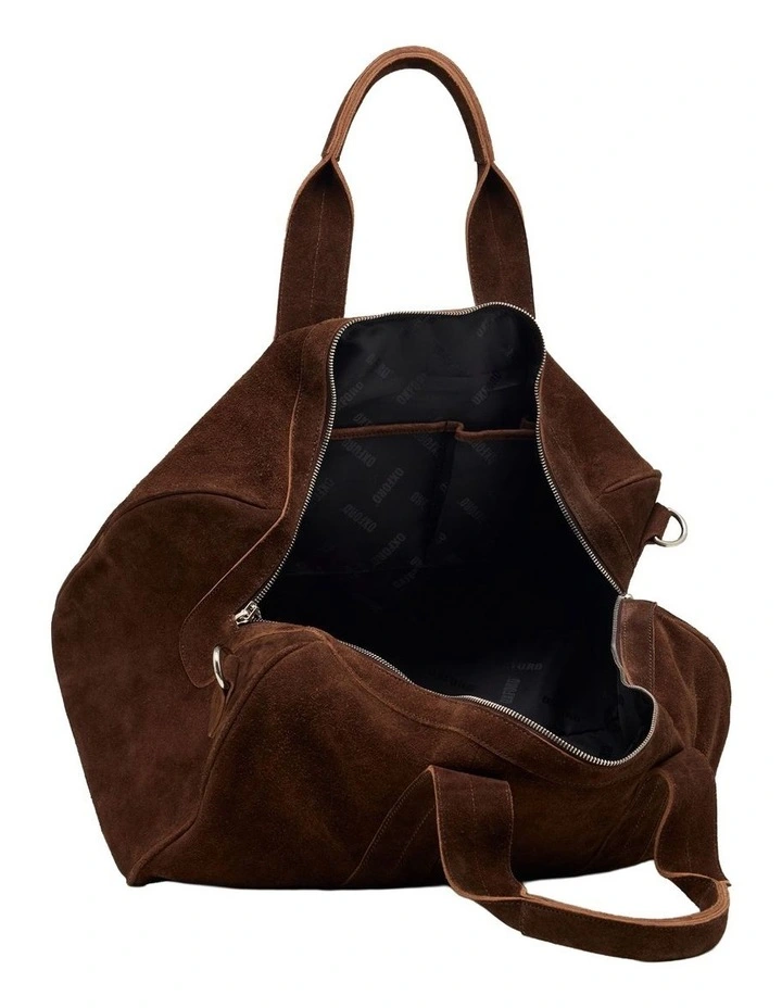 Miles Suede Weekender Bag in Hikory image 5