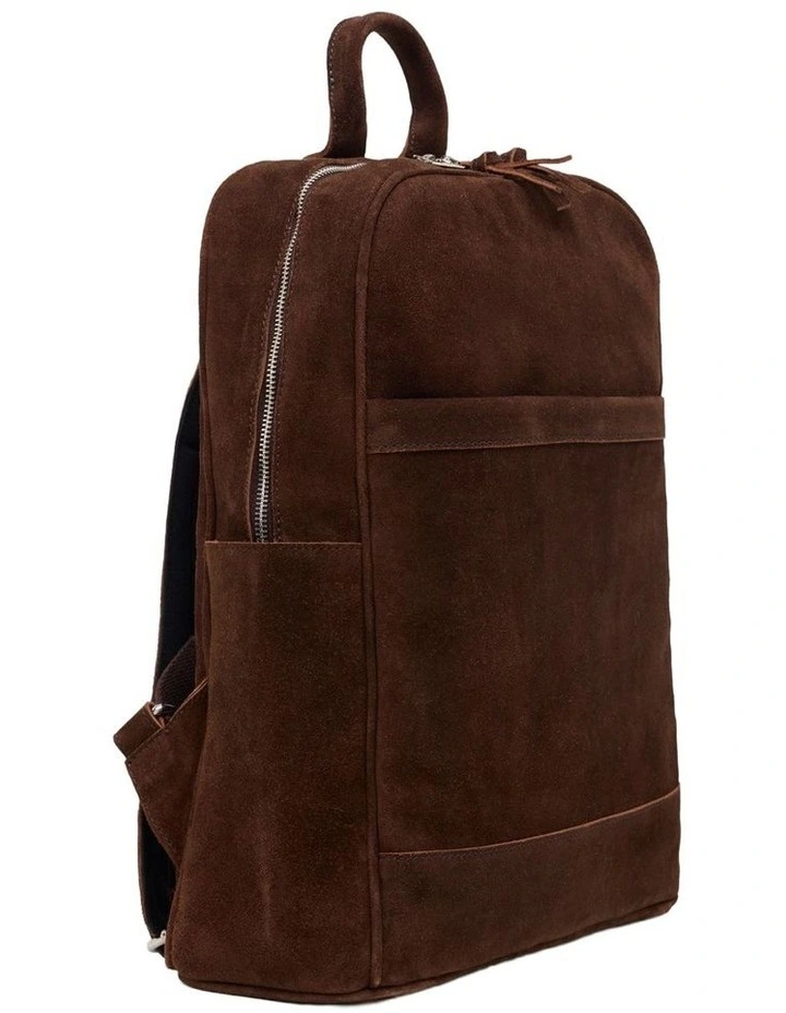 Miles Suede Backpack Bag in Hikory image 4