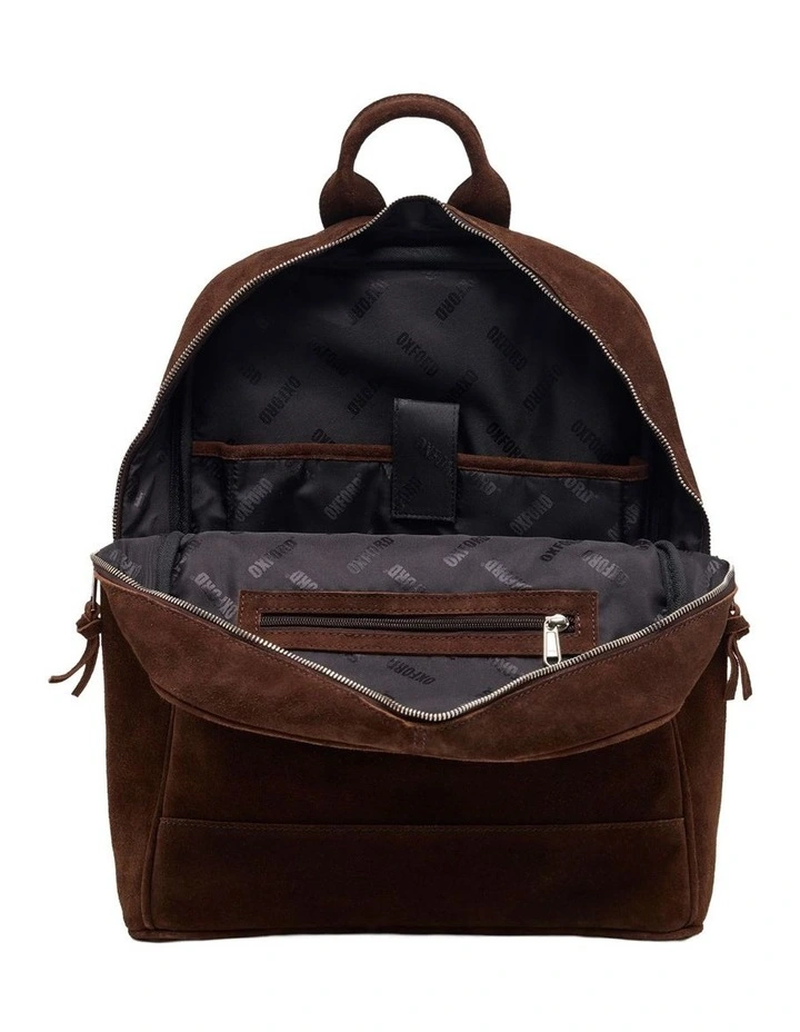 Miles Suede Backpack Bag in Hikory image 5