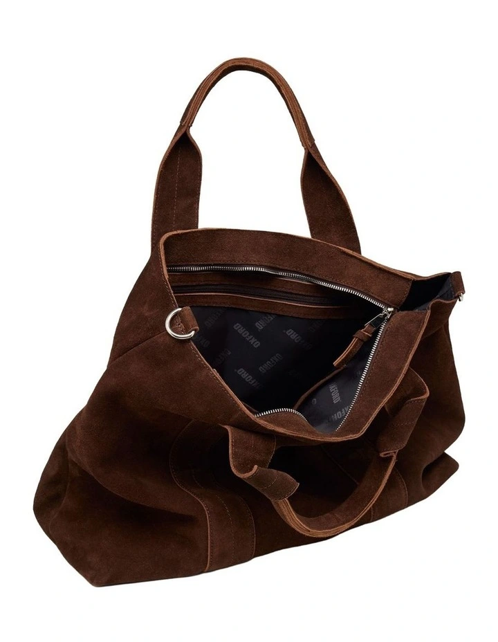 Miles Suede Tote Bag in Hikory image 5