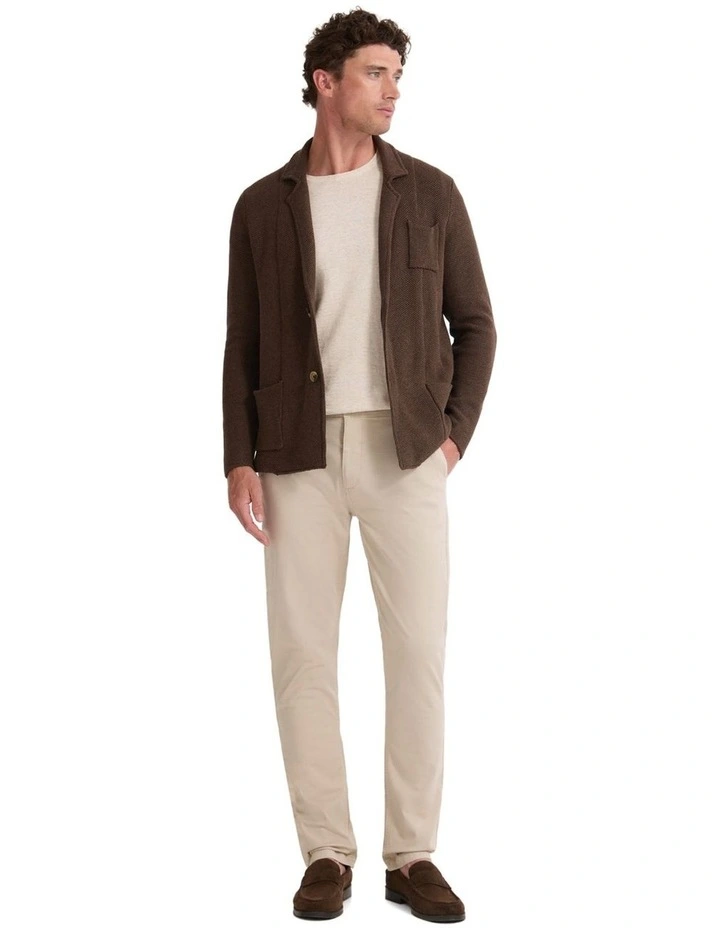 Fernando Cotton Boxy Cardigan in Chocolate image 5