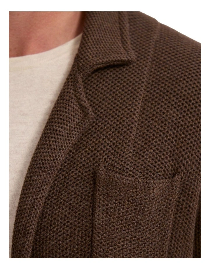Fernando Cotton Boxy Cardigan in Chocolate image 6