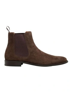 Colby Suede Chelsea Boot in Chocolate