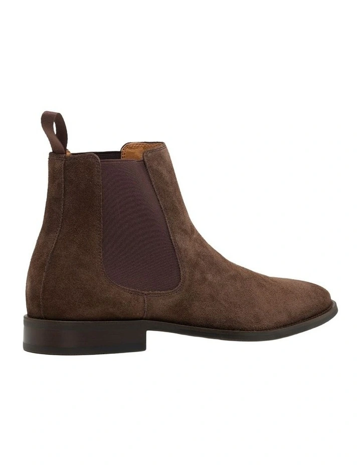 Colby Suede Chelsea Boot in Chocolate image 2