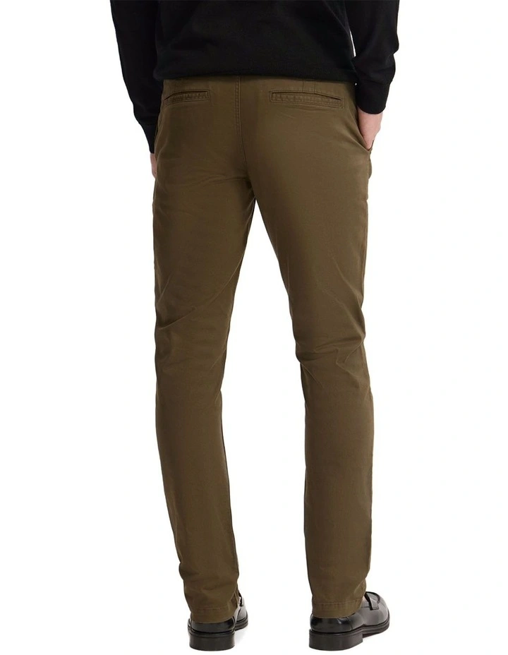 Slim Fit Chino Pant in Olive image 2