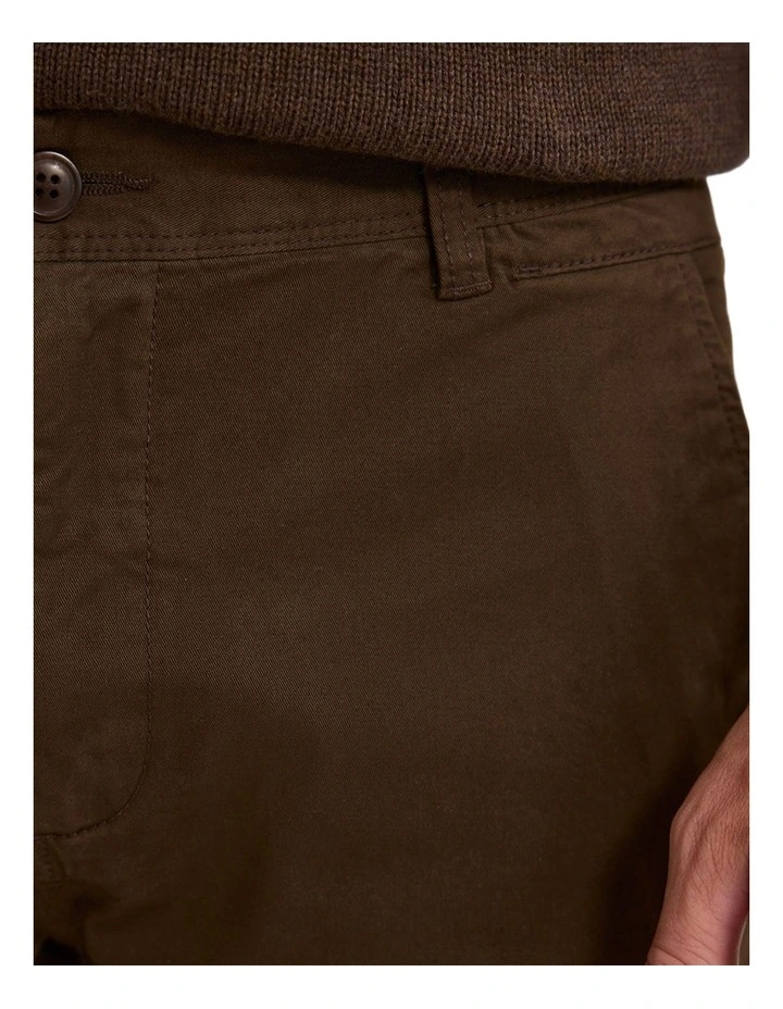 Slim Fit Chino Pant in Chocolate image 5