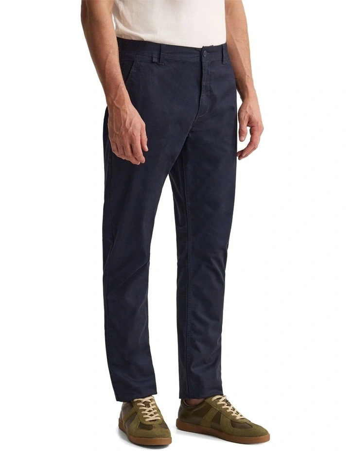 Slim Fit Chino in True Navy image 3