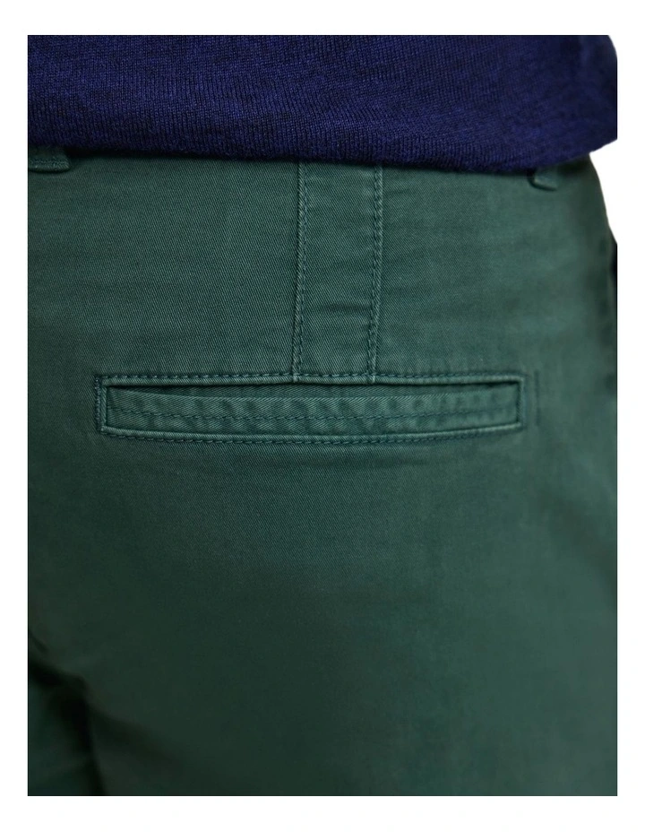 Slim Fit Chino in Bottle Green image 6