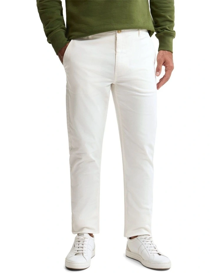 Slim Fit Chino in Ecru image 1