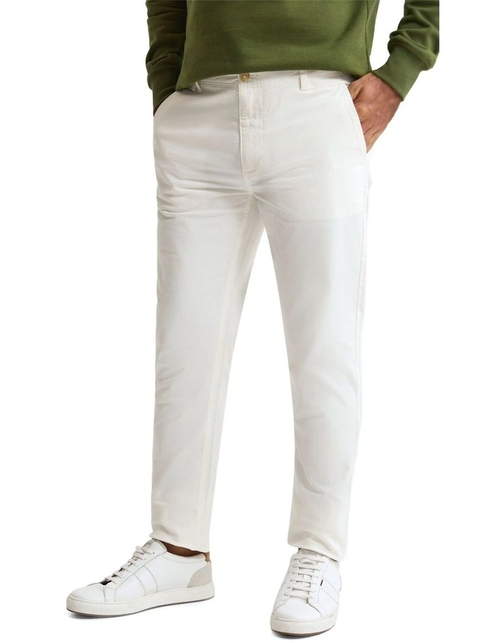Slim Fit Chino in Ecru image 3