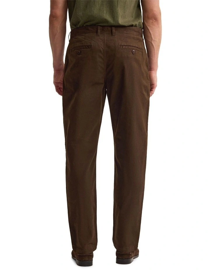 Relaxed Fit Chino in Chocolate image 2