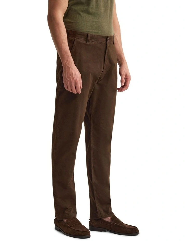 Relaxed Fit Chino in Chocolate image 3
