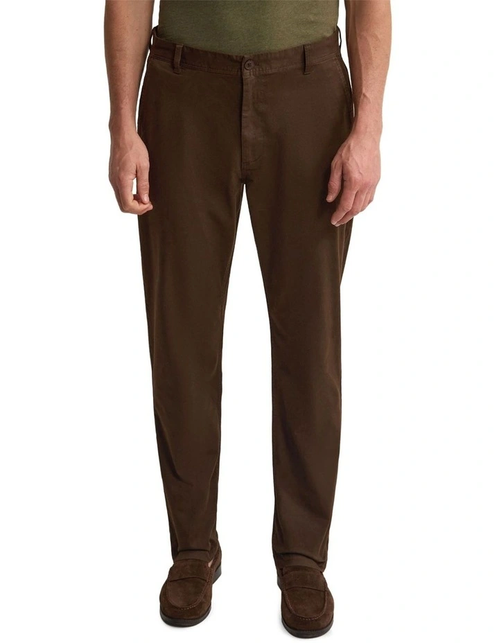 Relaxed Fit Chino in Chocolate image 4