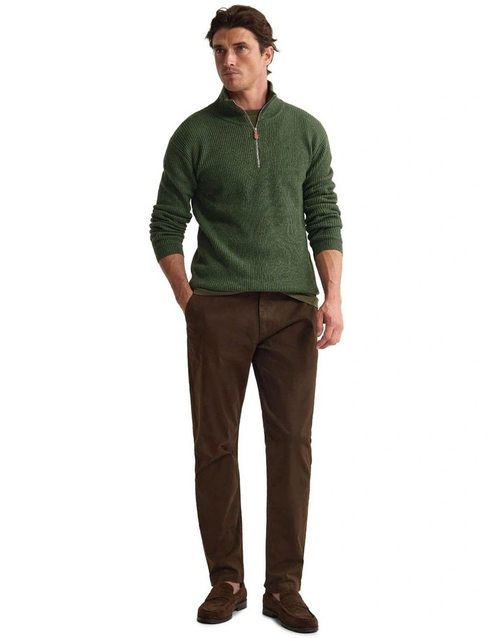 Relaxed Fit Chino in Chocolate image 5