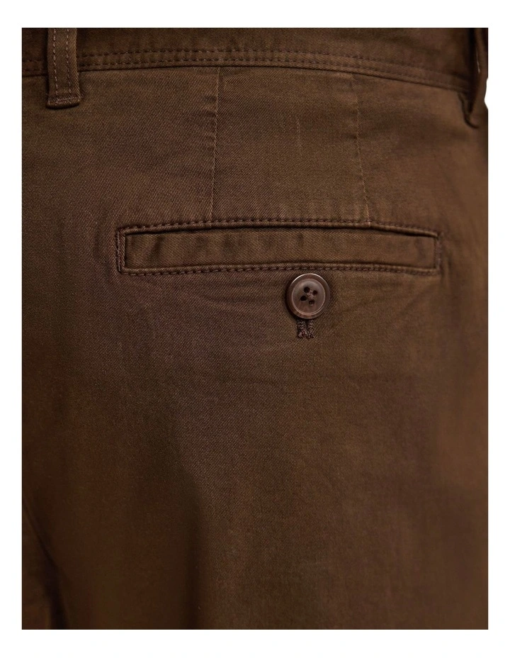 Relaxed Fit Chino in Chocolate image 6